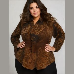 - Moonlight Bay Embrace Your Wild Side with Our Plus Size Animal Print Blo…